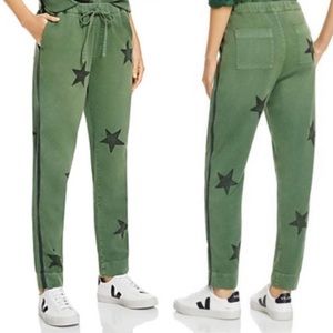 SUNDRY NWT Star Print Drawstring Pants Green M